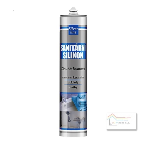 Sanitárny silikon biely 310ml SILVER LINE